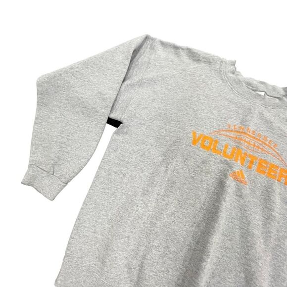 Y2K University Tennessee Adidas Orange & Gray Pullover sweatshirt Sz M UNISEX - Picture 3 of 6